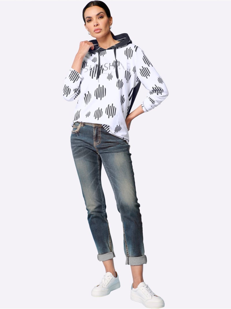 Jean skinny power-mesh intégré pour une jolie silhouette - taille standard - helline Bleu jean - Kiabi