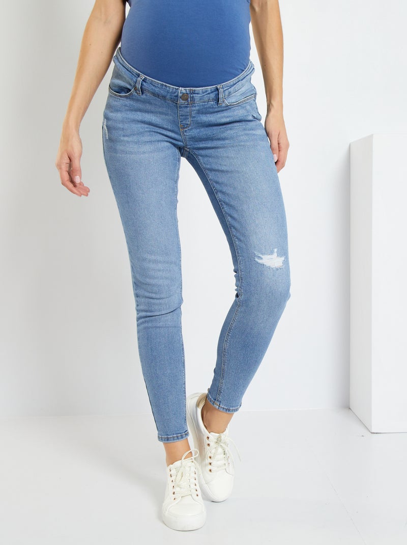 Jean skinny push-up grossesse double stone - Kiabi