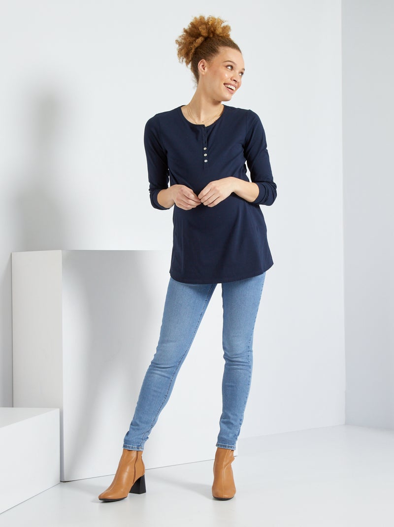 Jean skinny push-up grossesse double stone - Kiabi