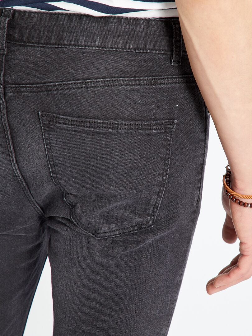 Jean skinny stretch - L32 Noir gris - Kiabi