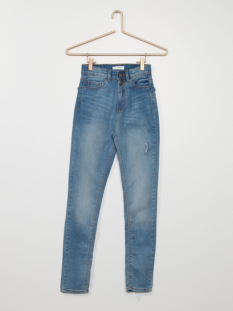 Jean Skinny Femme Kiabi Taille 44 Bleu - Occasion Très Bon état
