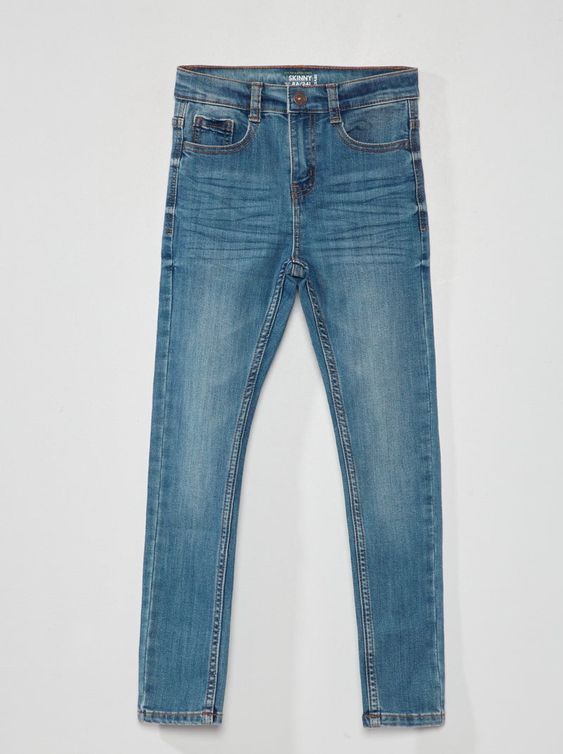 Jean skinny stretch résistant Bleu - Kiabi