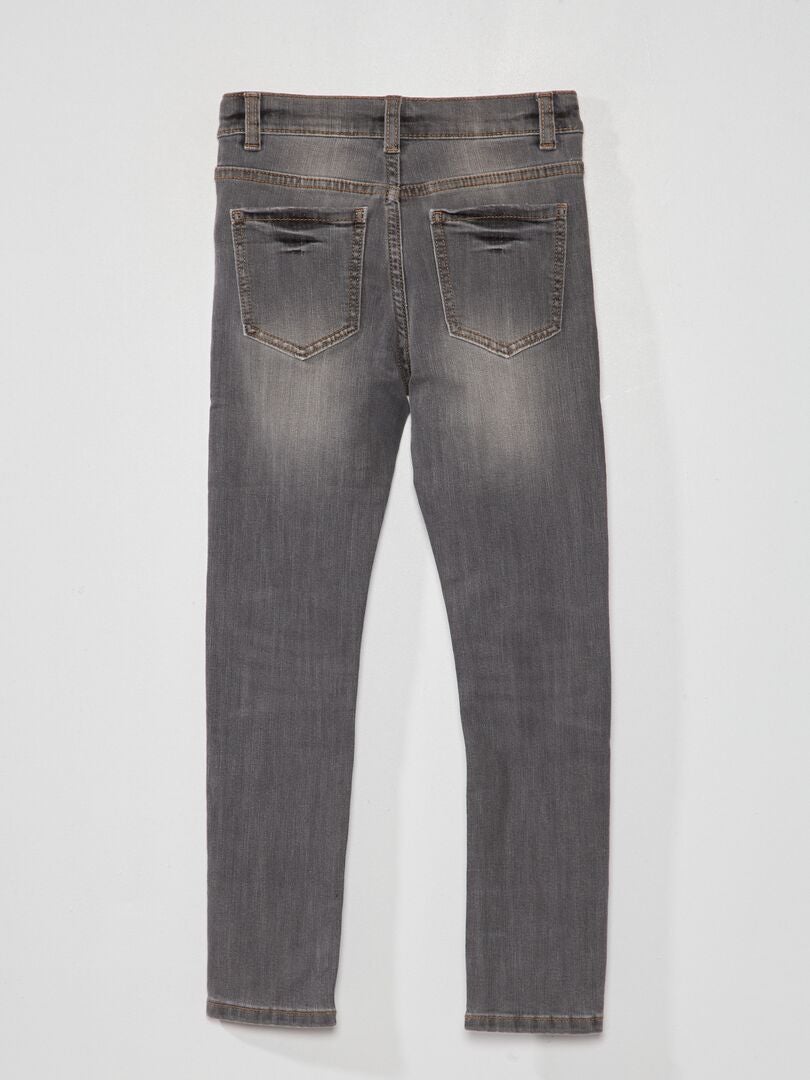 Jean skinny stretch résistant Gris - Kiabi