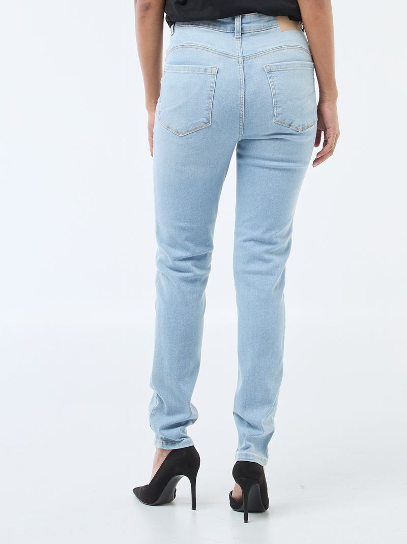 Jean skinny taille haute - L30 Bleu - Kiabi