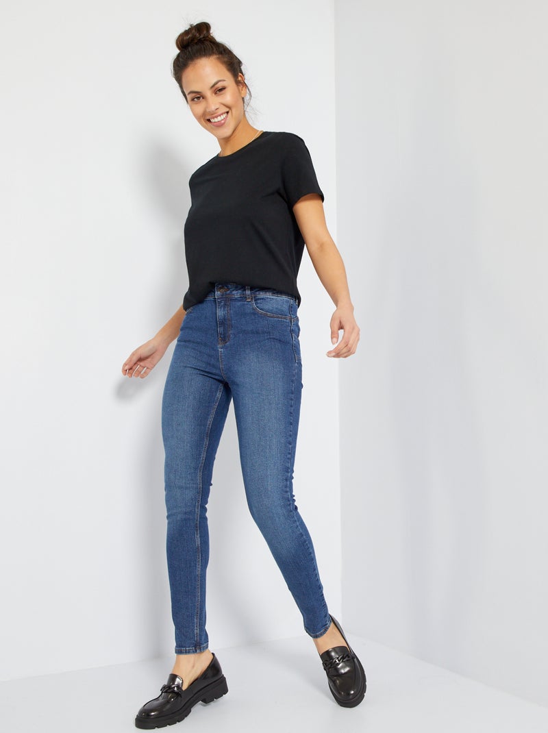 Jean skinny taille haute - L30 Stone - Kiabi