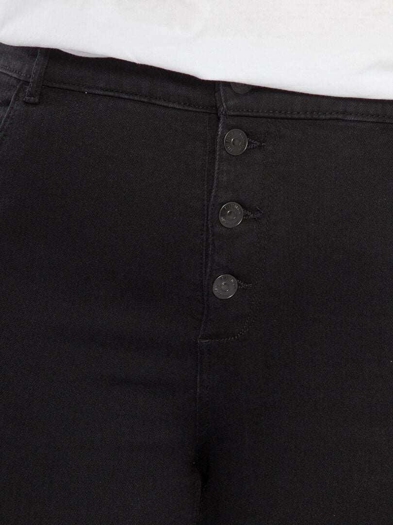 Jean skinny taille haute - L32 Noir - Kiabi