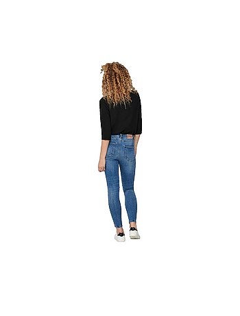 Jean skinny taille haute avec détails destroy Only