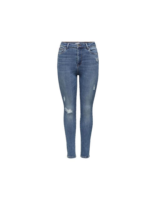 Jean skinny taille haute avec détails destroy Only - Kiabi Jean skinny taille haute avec détails destroy Only - Kiabi