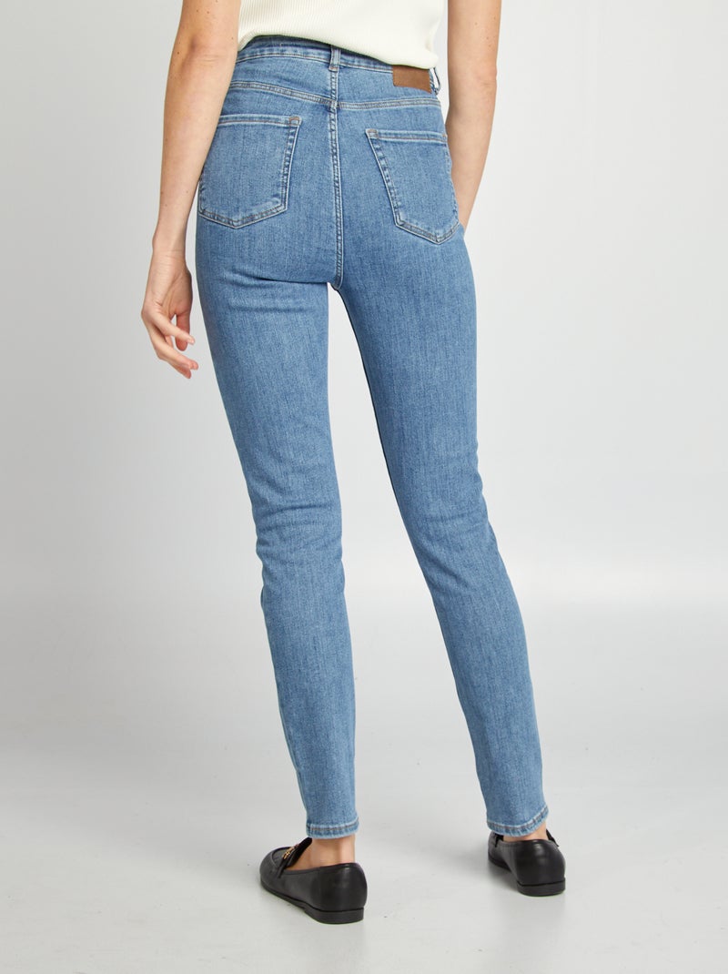 Jean skinny taille haute Bleu - Kiabi