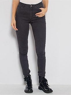 Jean skinny taille haute longeur US34 - Kiabi