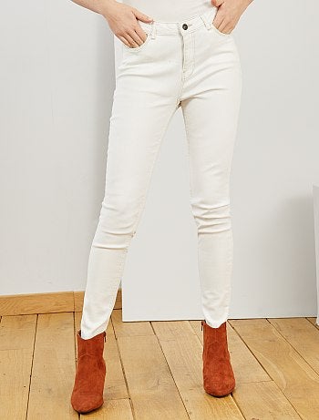 Jean skinny taille haute longueur US 30 - Kiabi