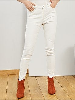 Jean skinny taille haute longueur US 30 - Kiabi