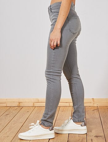 Jean skinny taille haute longueur US 30 - Kiabi