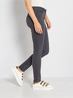 Jean skinny taille haute longueur US 30 - Kiabi