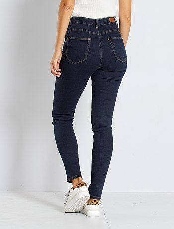 Jean skinny taille haute longueur US 30 - Kiabi