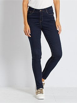 Jean skinny taille haute longueur US 30 - Kiabi