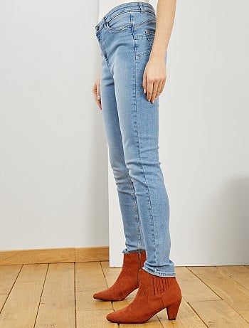 Jean skinny taille haute longueur US 30 - Kiabi