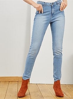 Jean skinny taille haute longueur US 30 - Kiabi