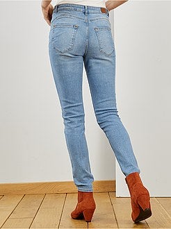 Jean skinny taille haute longueur US 30 - Kiabi