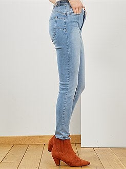 Jean skinny taille haute longueur US 30 - Kiabi