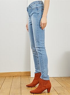 Jean skinny taille haute longueur US 30 - Kiabi