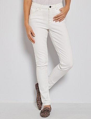 Jean skinny taille haute longueur US 32 - Kiabi