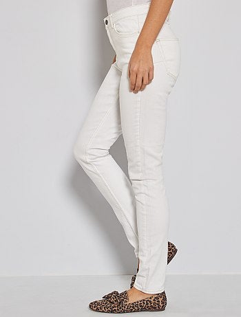 Jean skinny taille haute longueur US 32 - Kiabi