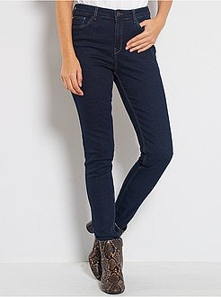 Jean skinny taille haute longueur US 32 - Kiabi