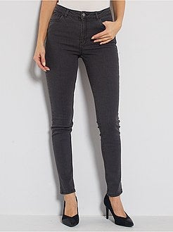 Jean skinny taille haute longueur US 32 - Kiabi