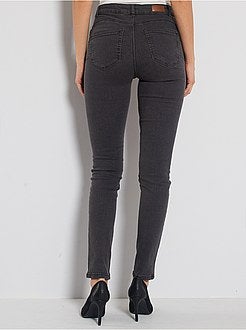 Jean skinny taille haute longueur US 32 - Kiabi
