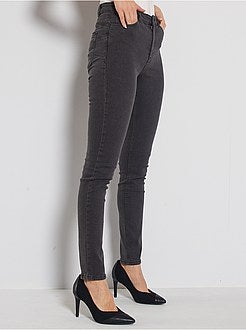 Jean skinny taille haute longueur US 32 - Kiabi