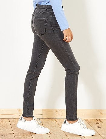 Jean skinny taille haute longueur US 32 - Kiabi