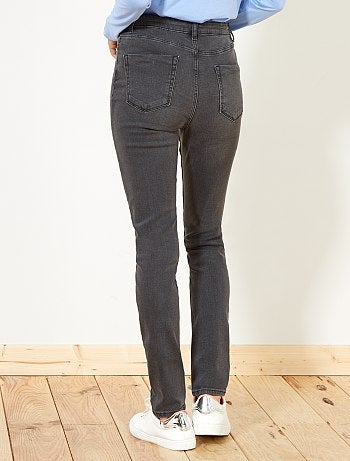 Jean skinny taille haute longueur US 32 - Kiabi