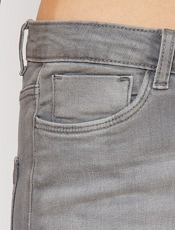 Jean skinny taille haute longueur US28 - Kiabi