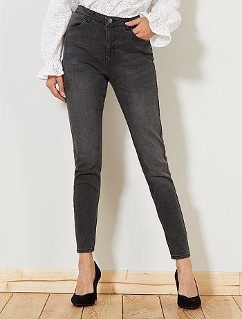 Jean skinny taille haute longueur US28 - Kiabi
