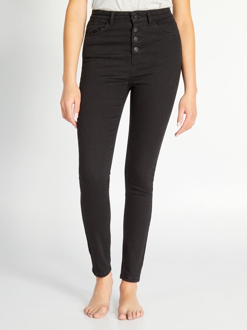 Short NEXT Femme Taille Haute En Denim Noir - Taille UK 12 / EU 40