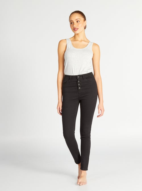 Jean skinny taille haute - Kiabi