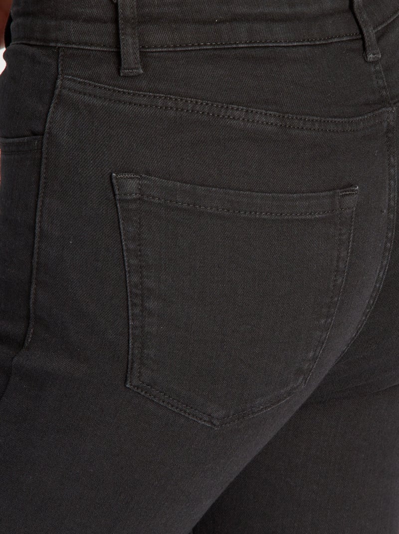 Jean skinny taille haute Noir - Kiabi