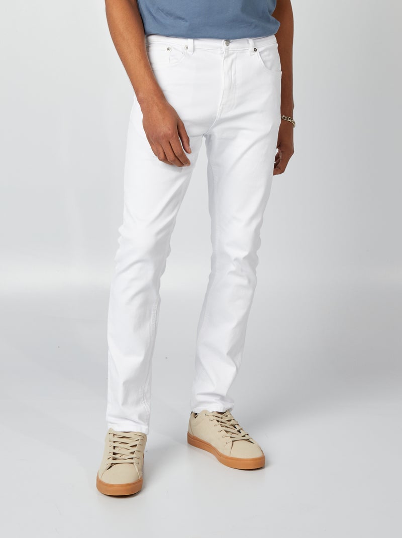 Jean slim - L32 Blanc - Kiabi