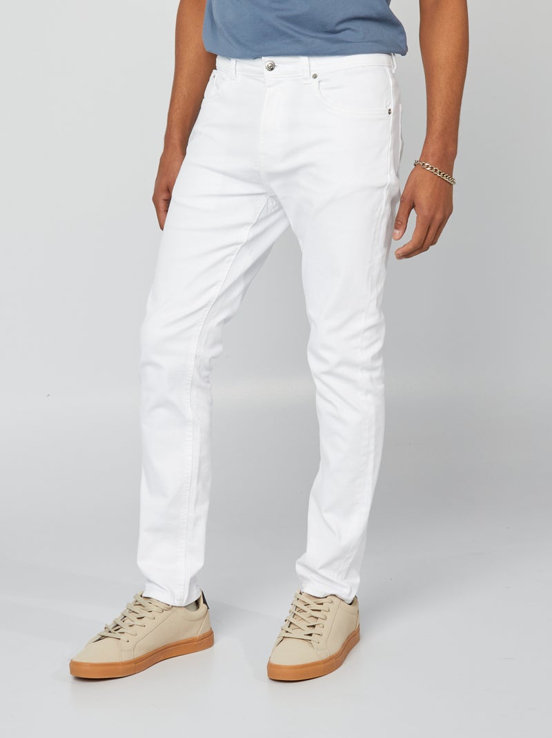Jean slim - L32 Blanc - Kiabi