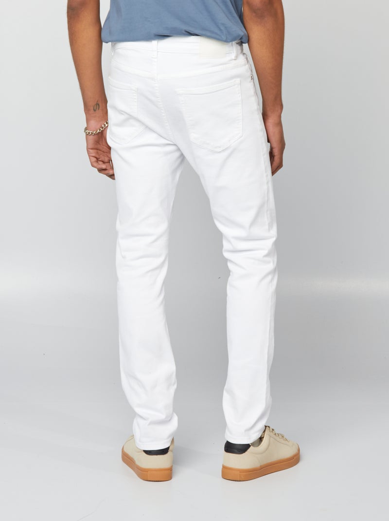 Jean slim - L32 Blanc - Kiabi