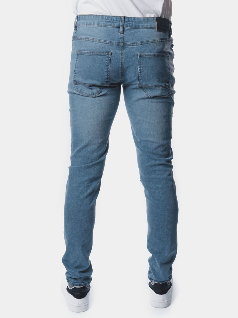 Jean slim 5 poches Bleu clair - Kiabi