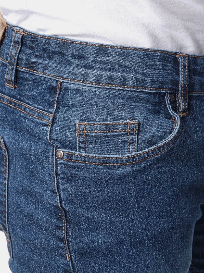 Jean slim 5 poches Bleu foncé - Kiabi
