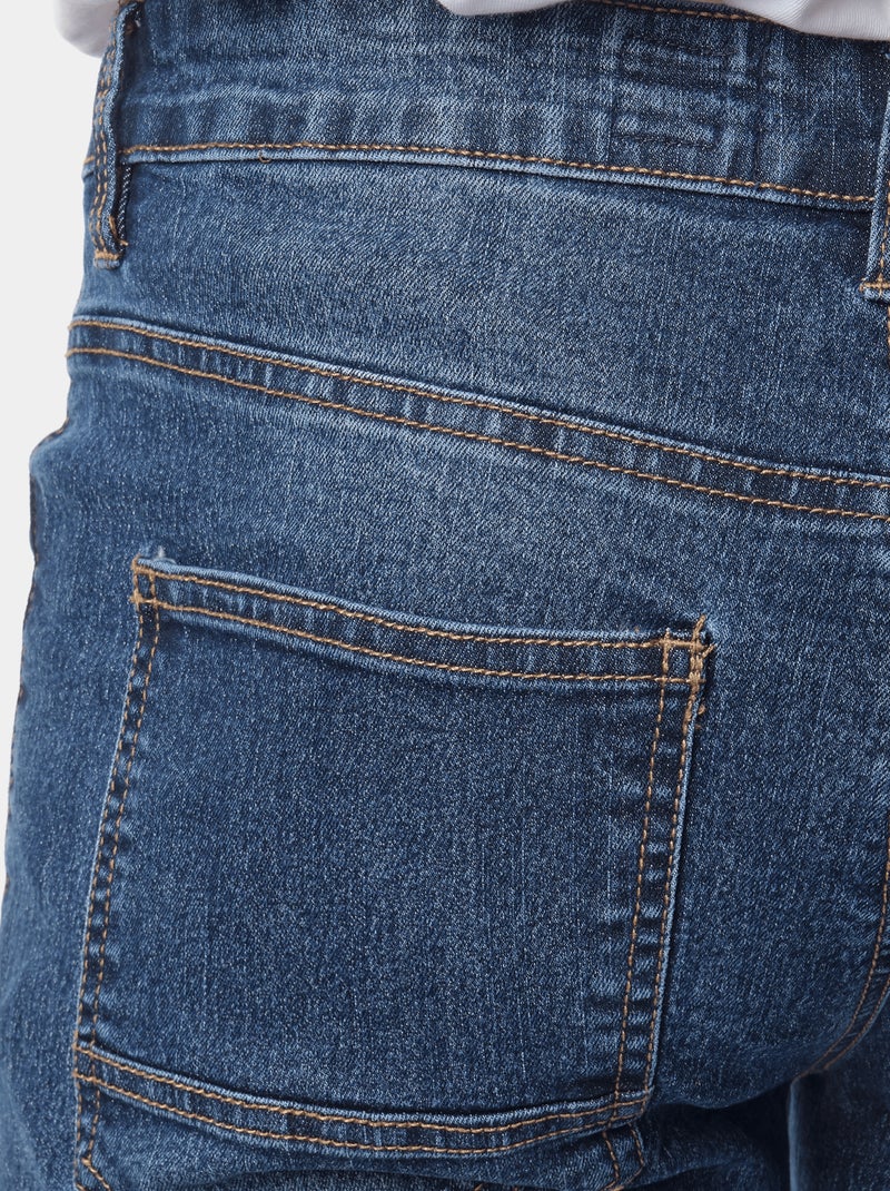 Jean slim 5 poches Bleu foncé - Kiabi