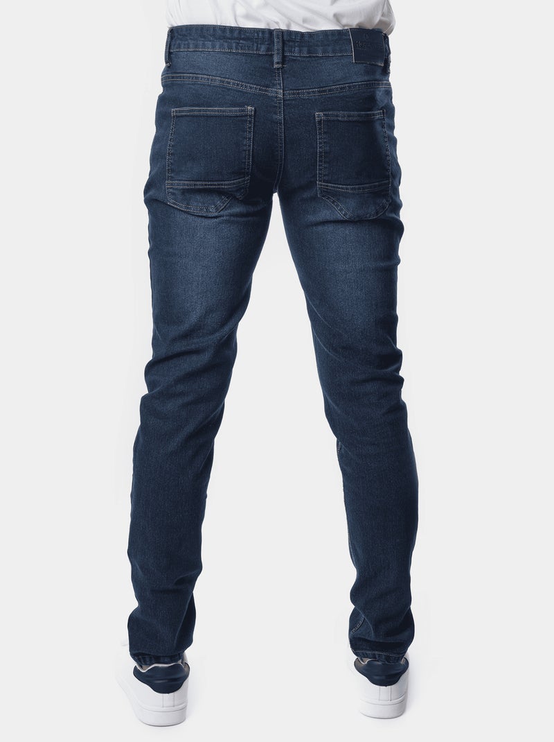 Jean slim 5 poches Bleu pétrole - Kiabi