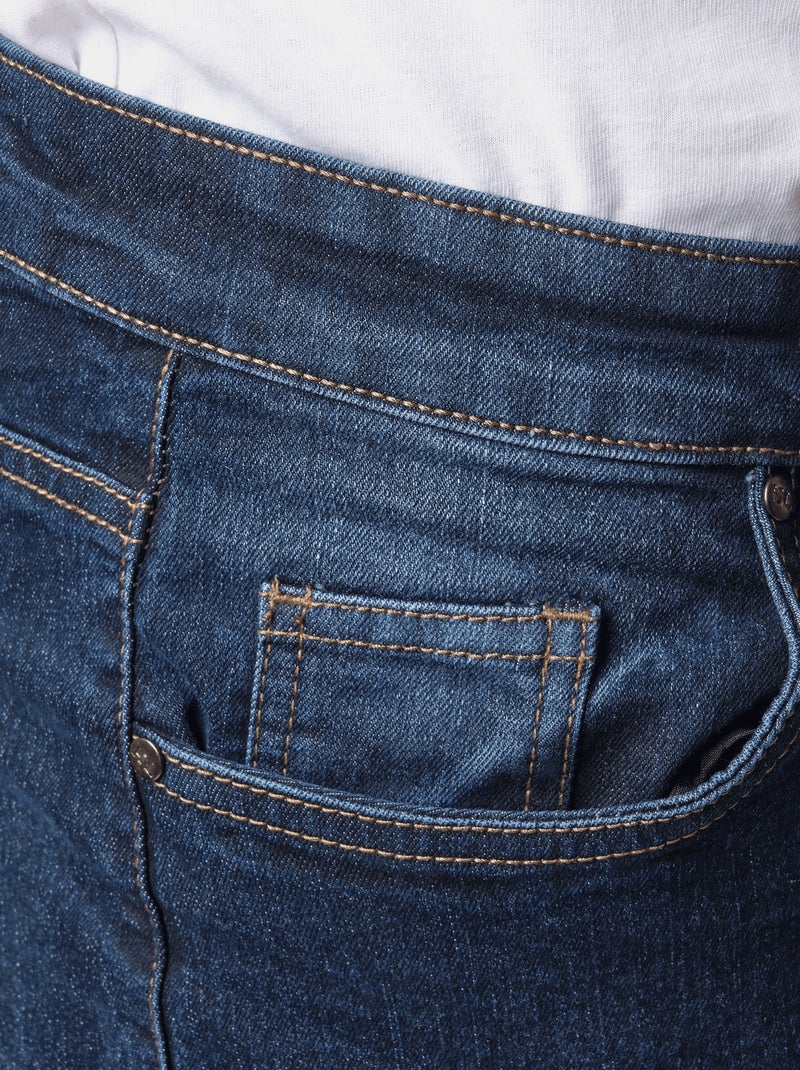 Jean slim 5 poches Bleu pétrole - Kiabi