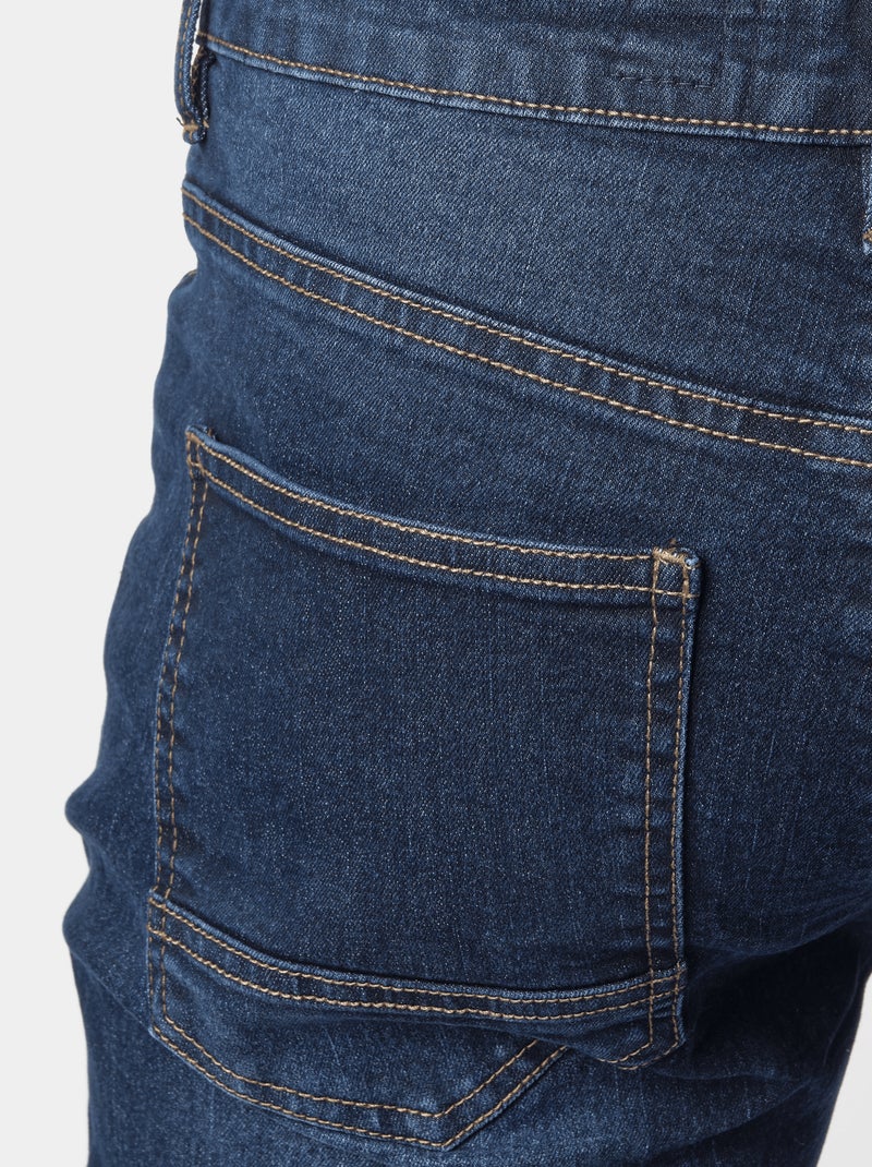 Jean slim 5 poches Bleu pétrole - Kiabi