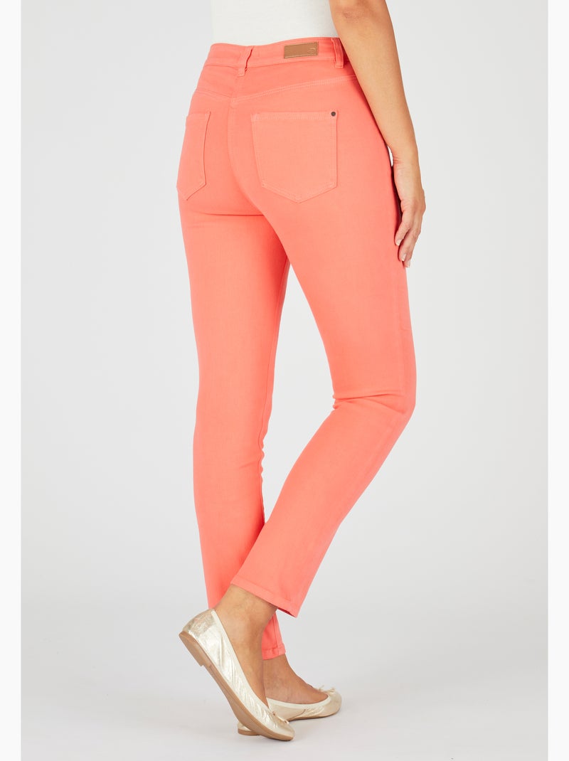 Jean slim 7/8ème 5 poches Perfect Fit by Damart - Damart Corail - Kiabi