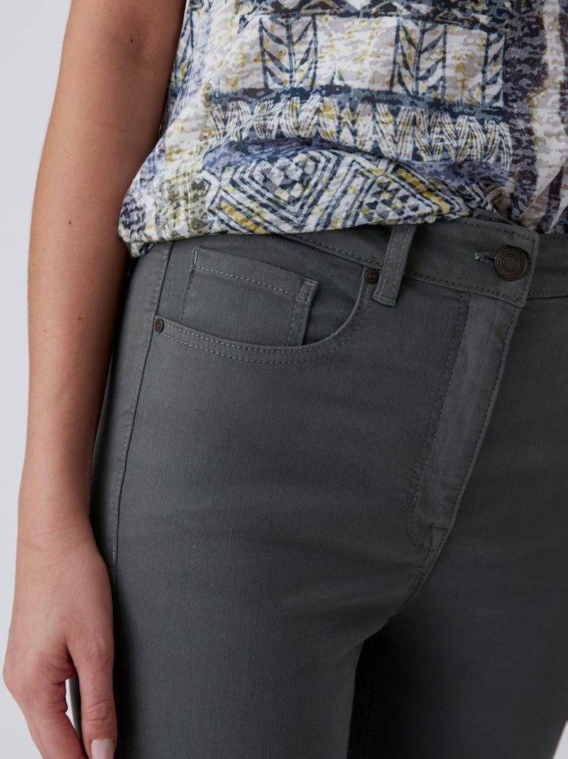 Jean slim 7/8ème 5 poches Perfect Fit by Damart - Damart Vert - Kiabi