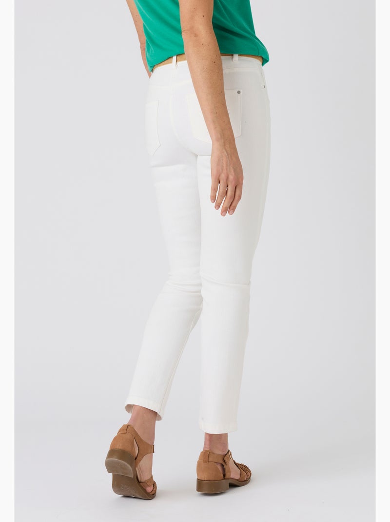 Jean slim 7/8ème Perfect Fit by Damart - Damart Blanc cassé - Kiabi